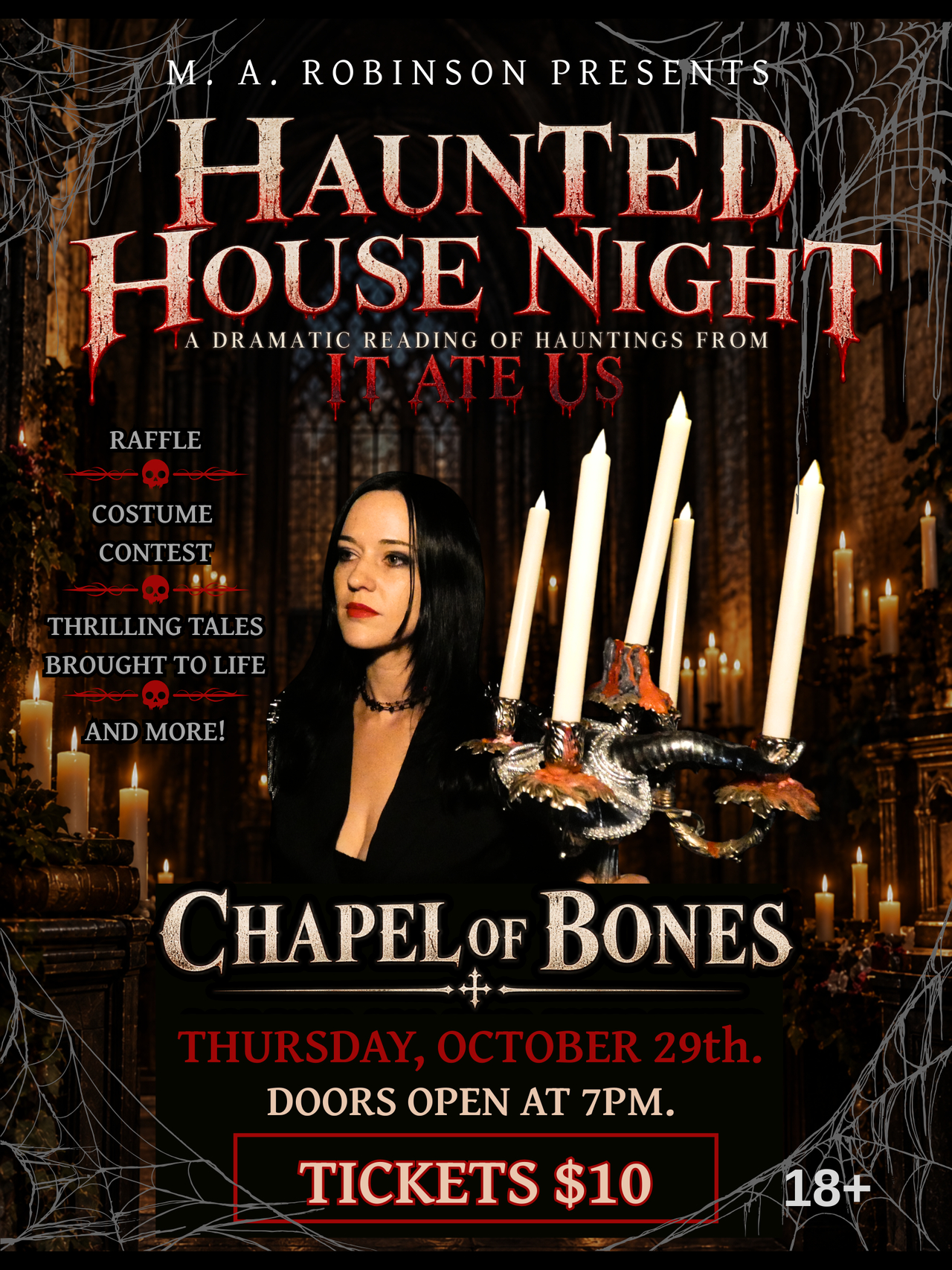 Haunted House Night: Dramatic Readings W/ M.a. Robinson
