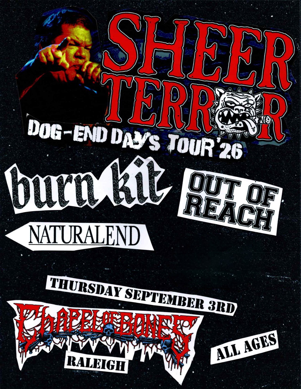 Sheer Terror / Burn Kit / Out Of Reach / Natural End